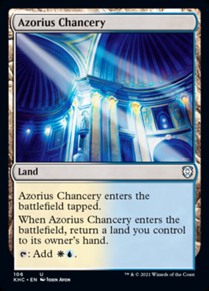 Azorius Chancery [Kaldheim Commander] | Galaxy Games LLC