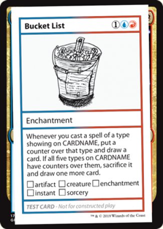 Bucket List (2021 Edition) [Mystery Booster Playtest Cards] | Galaxy Games LLC