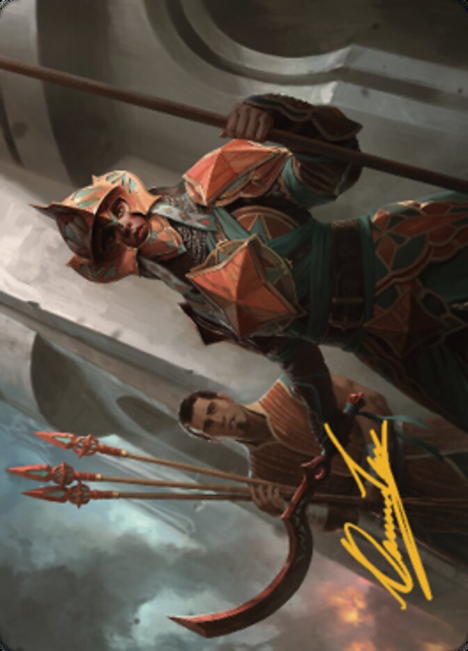 Siege Veteran Art Card (Gold-Stamped Signature) [The Brothers' War Art Series] | Galaxy Games LLC