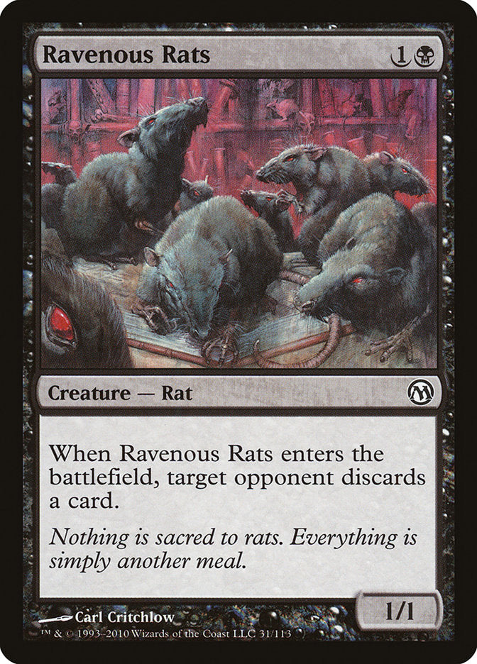 Ravenous Rats [Duels of the Planeswalkers] | Galaxy Games LLC