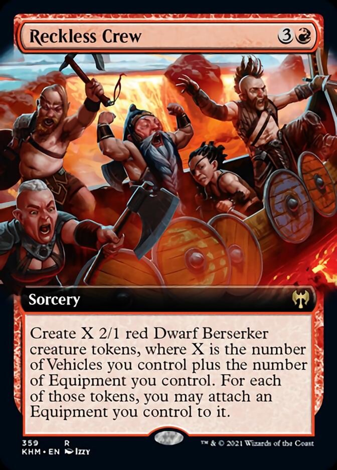 Reckless Crew (Extended Art) [Kaldheim] | Galaxy Games LLC