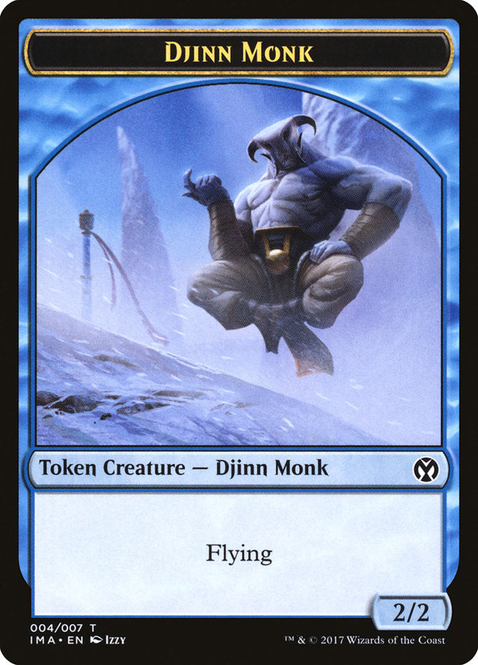 Djinn Monk Token [Iconic Masters Tokens] | Galaxy Games LLC