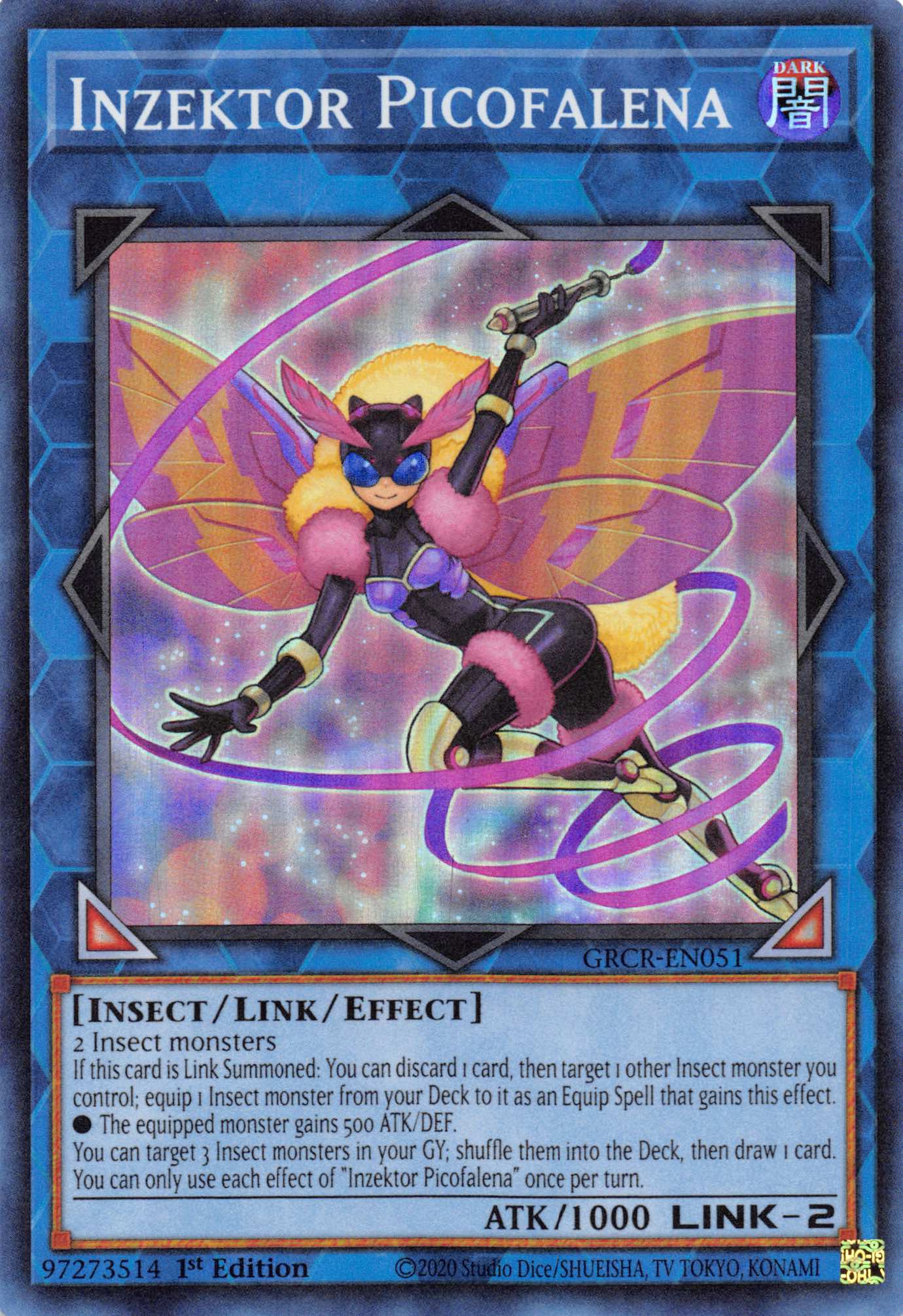 Inzektor Picofalena [GRCR-EN051] Super Rare | Galaxy Games LLC