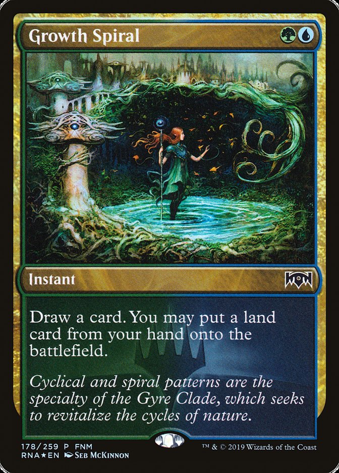 Growth Spiral (FNM) [Ravnica Allegiance Promos] | Galaxy Games LLC