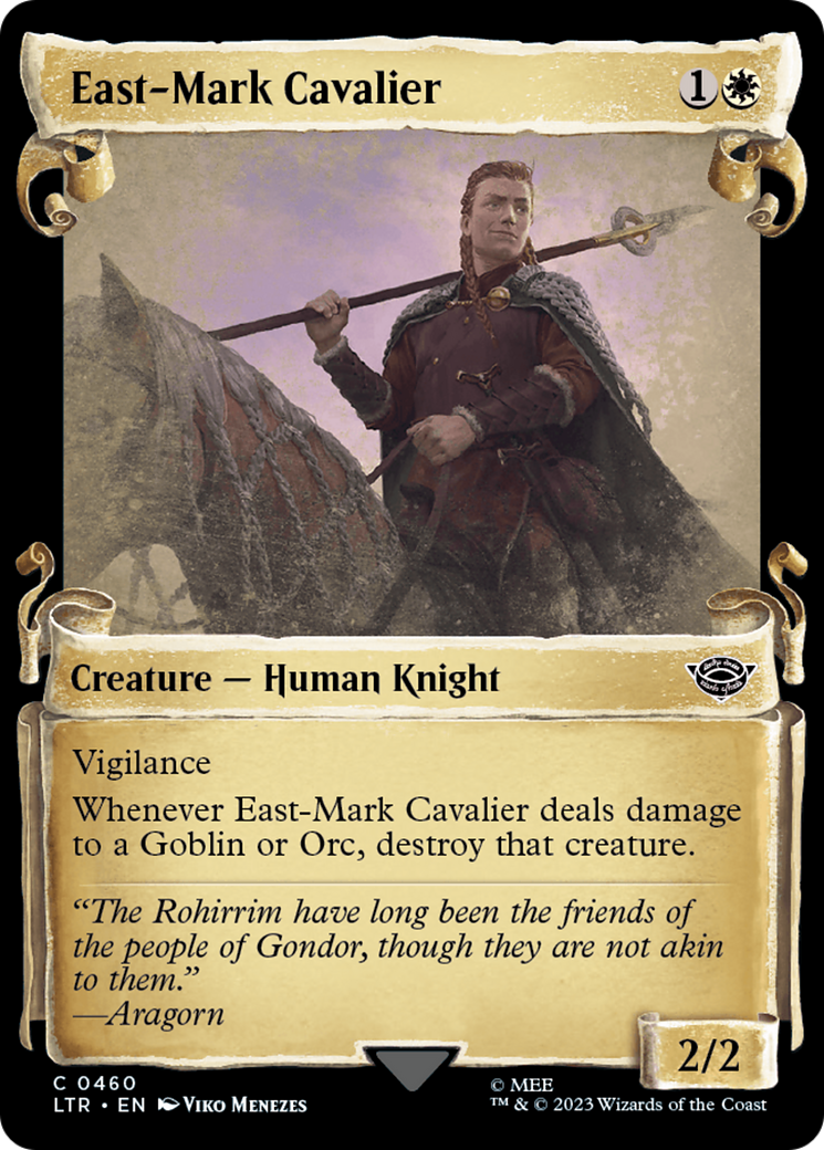 East-Mark Cavalier [The Lord of the Rings: Tales of Middle-Earth Showcase Scrolls] | Galaxy Games LLC