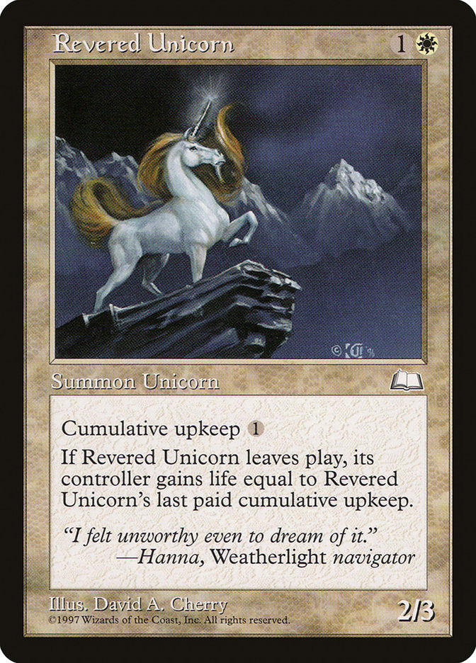 Revered Unicorn [Weatherlight] | Galaxy Games LLC