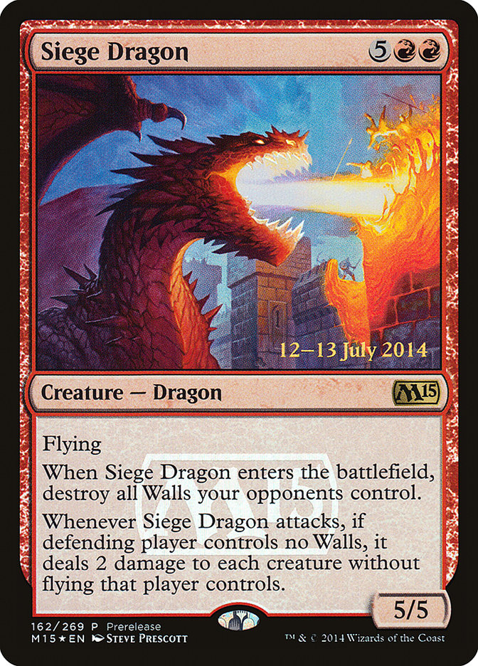 Siege Dragon [Magic 2015 Promos] | Galaxy Games LLC