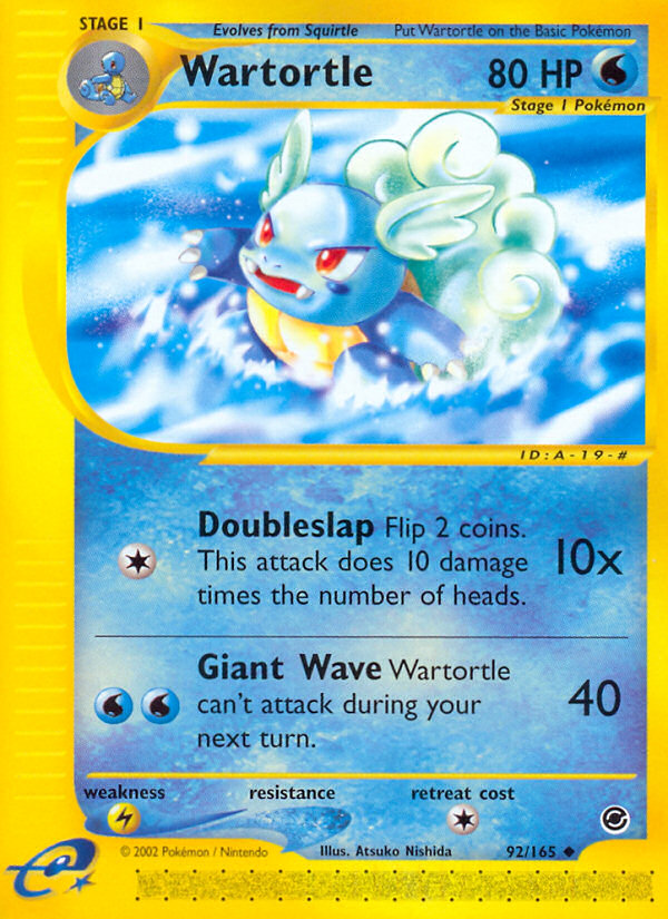 Wartortle (92/165) [Expedition: Base Set] | Galaxy Games LLC