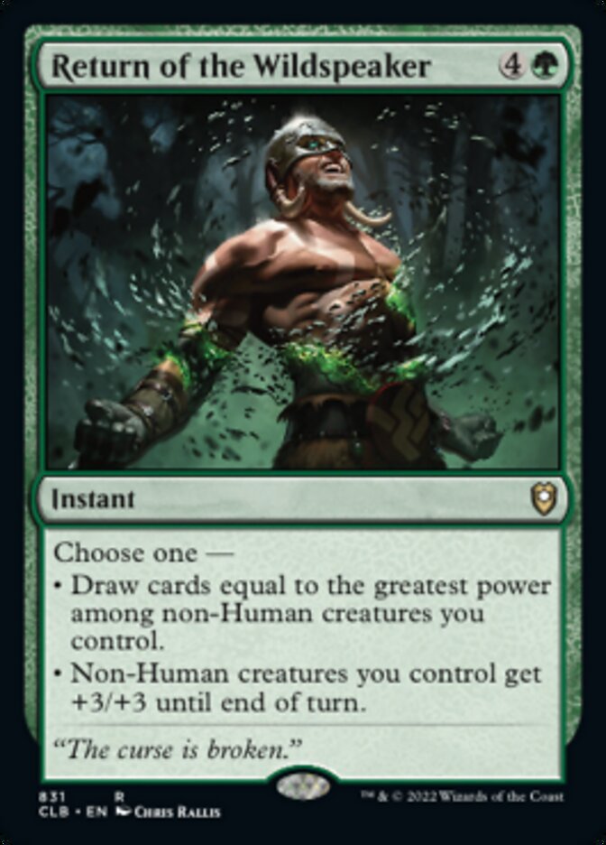 Return of the Wildspeaker [Commander Legends: Battle for Baldur's Gate] | Galaxy Games LLC