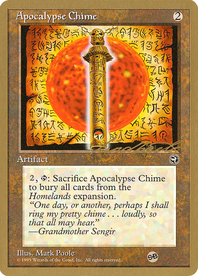 Apocalypse Chime (Leon Lindback) (SB) [Pro Tour Collector Set] | Galaxy Games LLC
