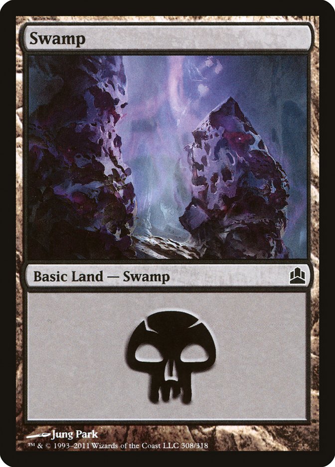 Swamp (308) [Commander 2011] | Galaxy Games LLC