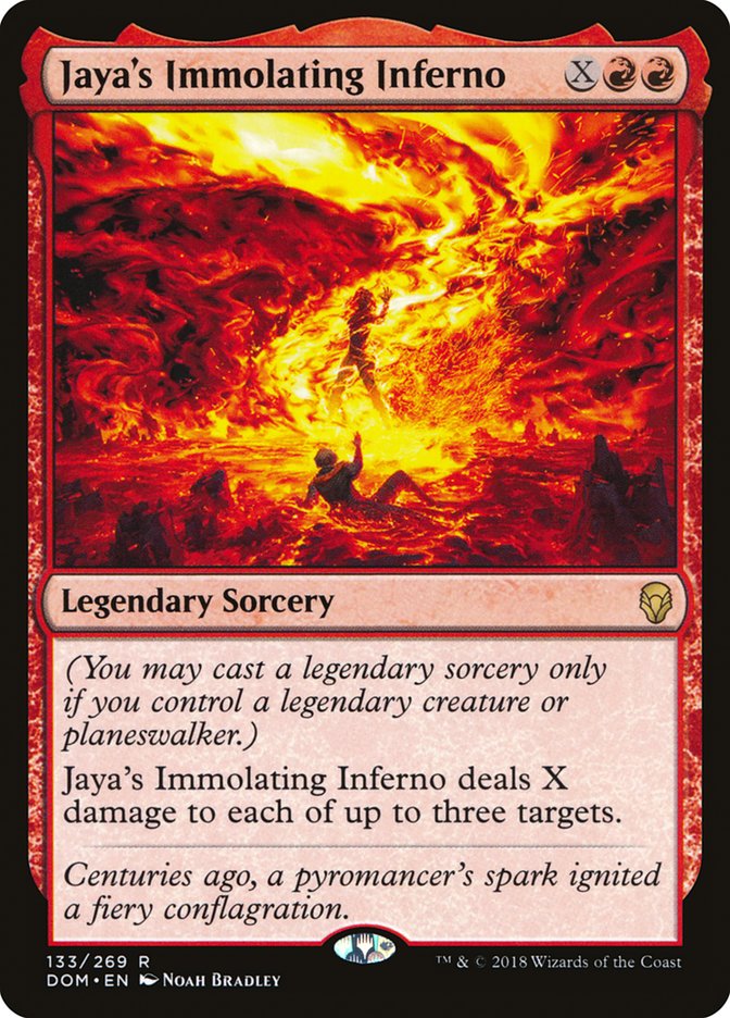 Jaya's Immolating Inferno [Dominaria] | Galaxy Games LLC