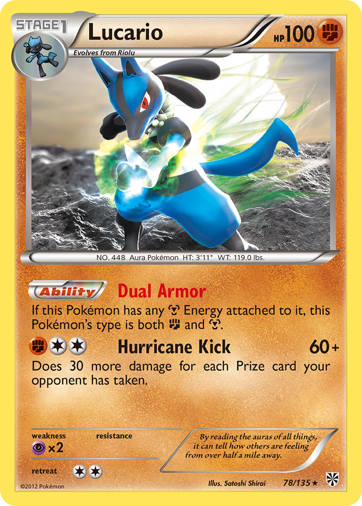 Lucario (78/135) [Black & White: Plasma Storm] | Galaxy Games LLC