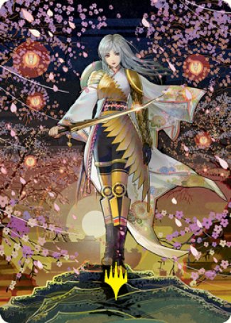 The Wandering Emperor 2 Art Card (Gold-Stamped Signature) [Kamigawa: Neon Dynasty Art Series] | Galaxy Games LLC