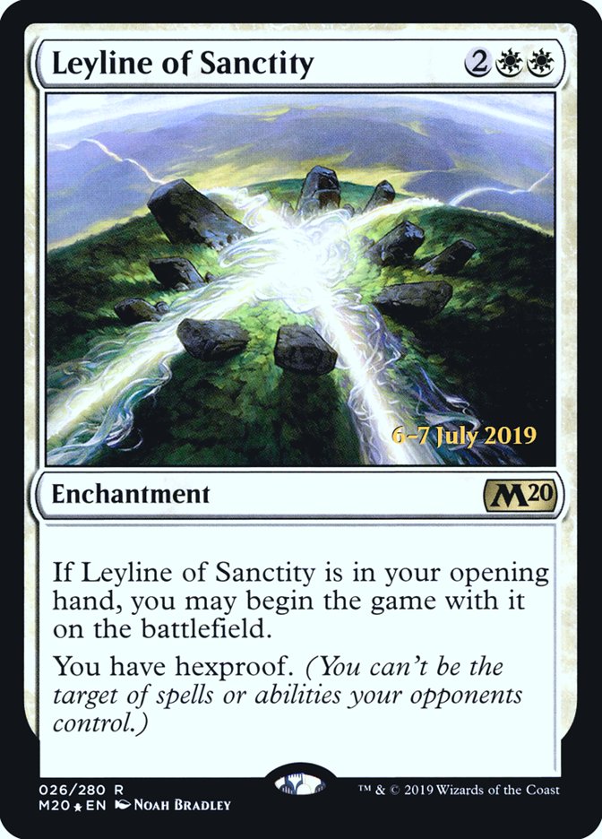 Leyline of Sanctity [Core Set 2020 Prerelease Promos] | Galaxy Games LLC
