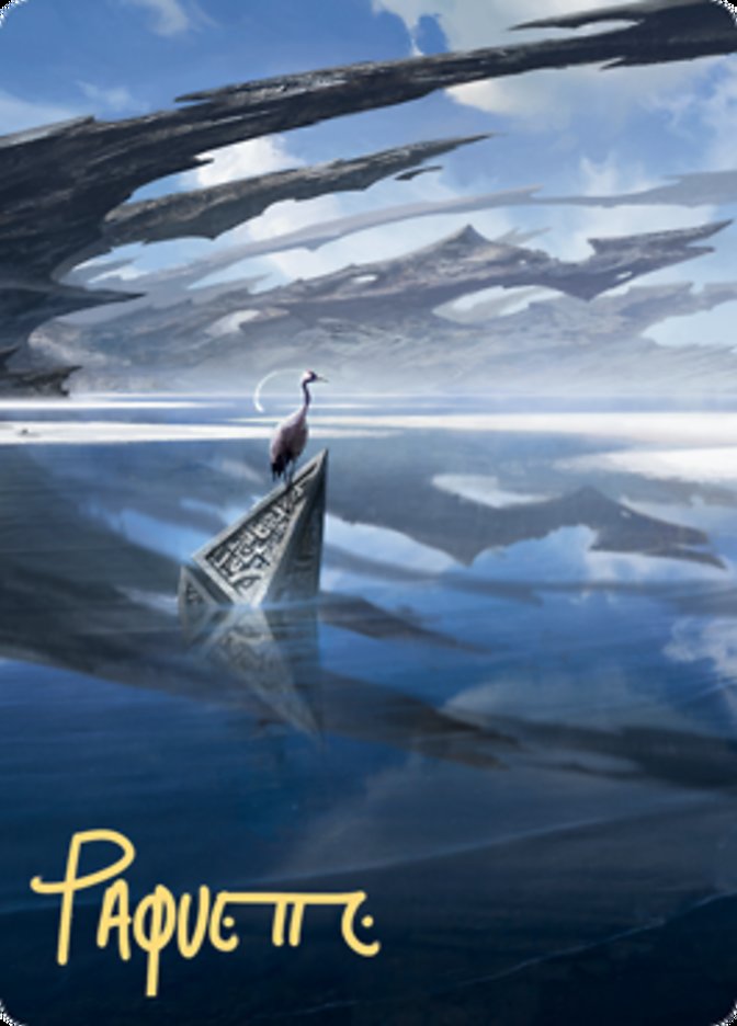 Seachrome Coast Art Card (Gold-Stamped Signature) [Zendikar Rising Art Series] | Galaxy Games LLC