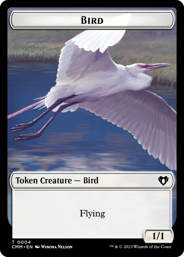 Copy (54) // Bird Double-Sided Token [Commander Masters Tokens] | Galaxy Games LLC