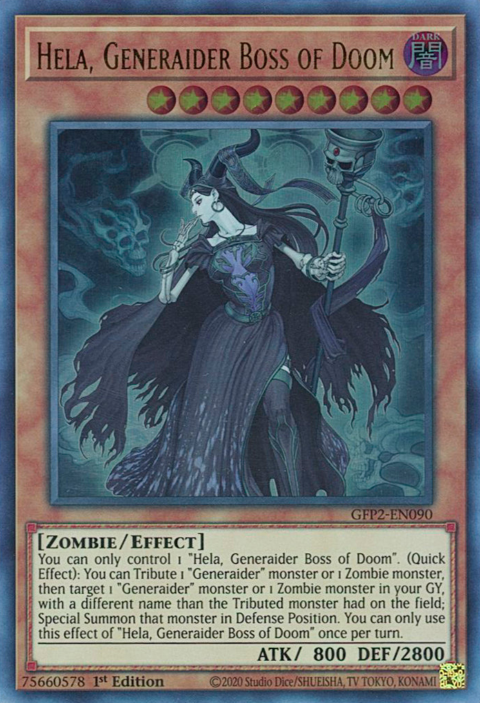 Hela, Generaider Boss of Doom [GFP2-EN090] Ultra Rare | Galaxy Games LLC