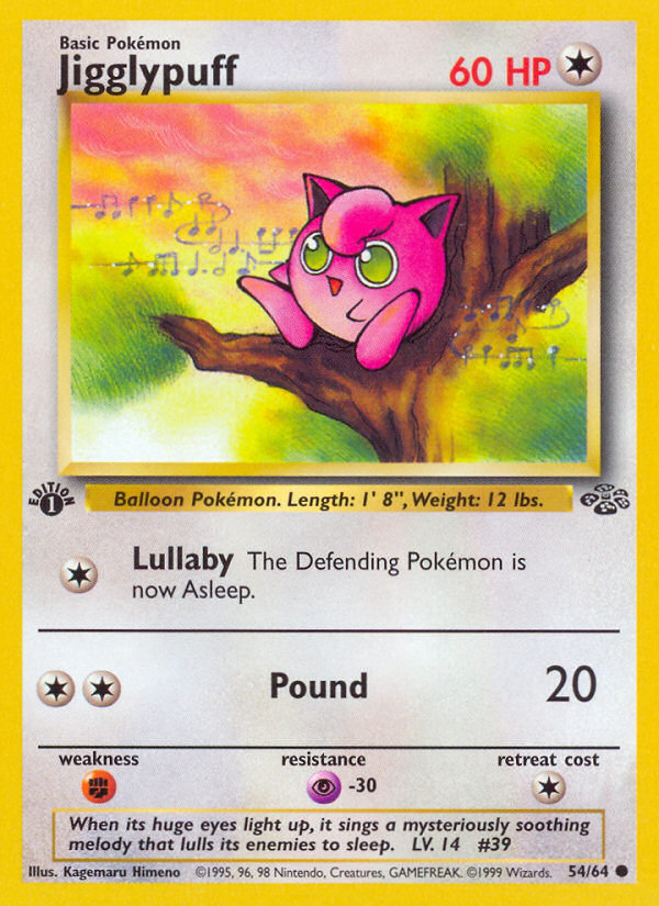 Jigglypuff (54/64) [Jungle 1st Edition] | Galaxy Games LLC