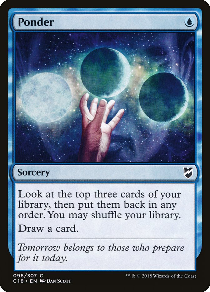 Ponder [Commander 2018] | Galaxy Games LLC