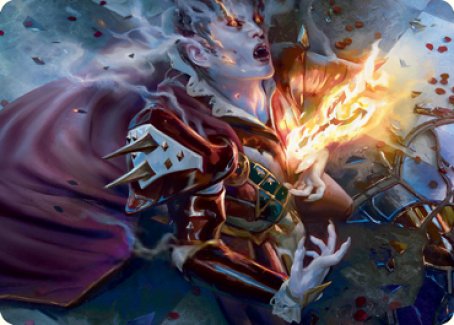 Flame-Blessed Bolt Art Card [Innistrad: Crimson Vow Art Series] | Galaxy Games LLC