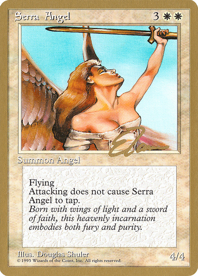 Serra Angel (Eric Tam) [Pro Tour Collector Set] | Galaxy Games LLC