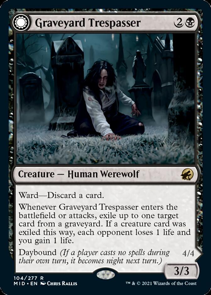 Graveyard Trespasser // Graveyard Glutton [Innistrad: Midnight Hunt] | Galaxy Games LLC