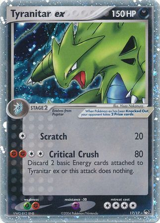 Tyranitar ex (17/17) (Holo) [POP Series 1] | Galaxy Games LLC