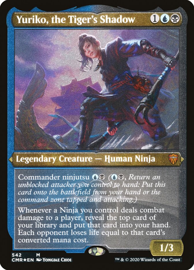 Yuriko, the Tiger's Shadow (Etched) [Commander Legends] | Galaxy Games LLC