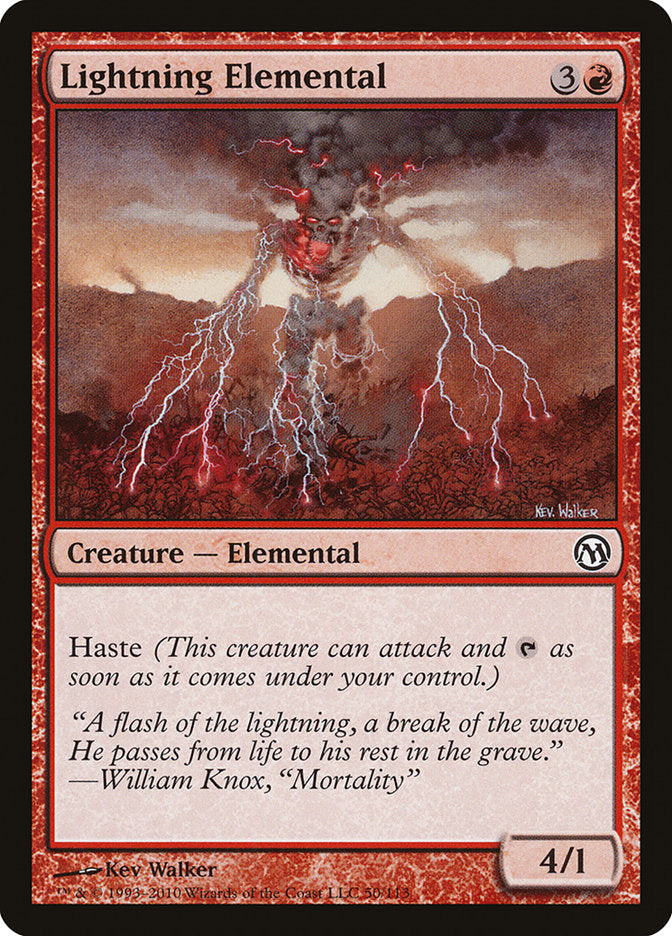 Lightning Elemental [Duels of the Planeswalkers] | Galaxy Games LLC