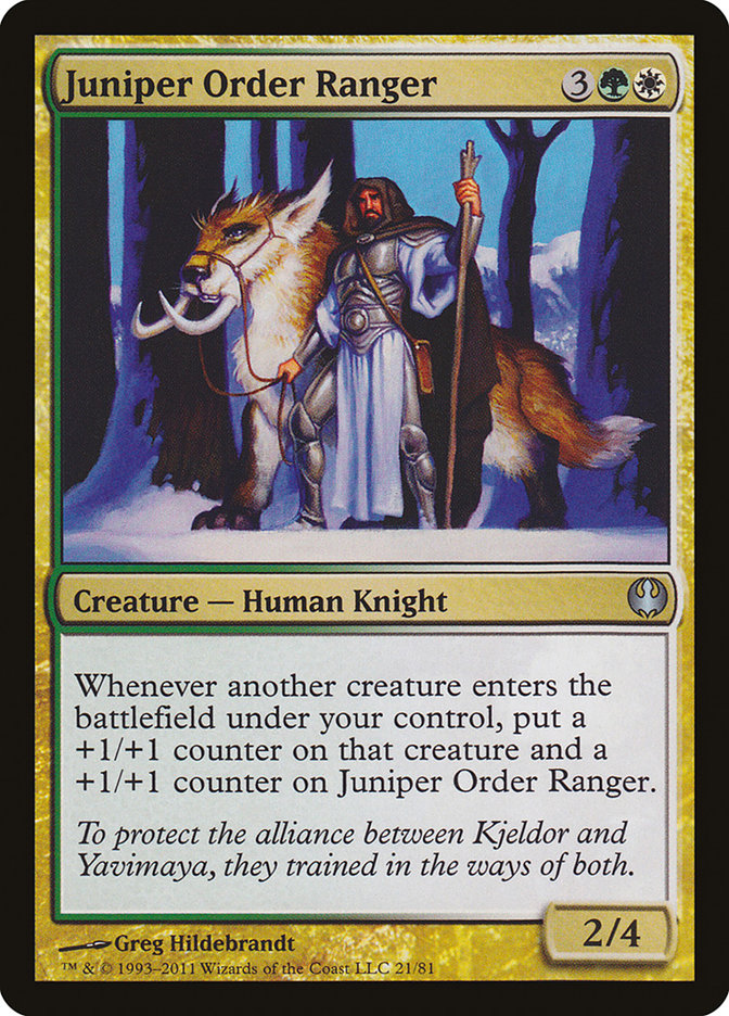 Juniper Order Ranger [Duel Decks: Knights vs. Dragons] | Galaxy Games LLC