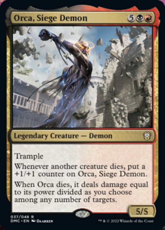 Orca, Siege Demon [Dominaria United Commander] | Galaxy Games LLC