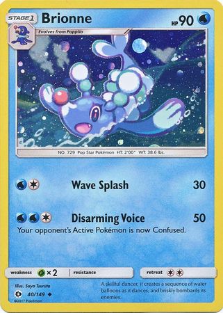 Brionne (40/149) (Cosmos Holo) [Sun & Moon: Base Set] | Galaxy Games LLC