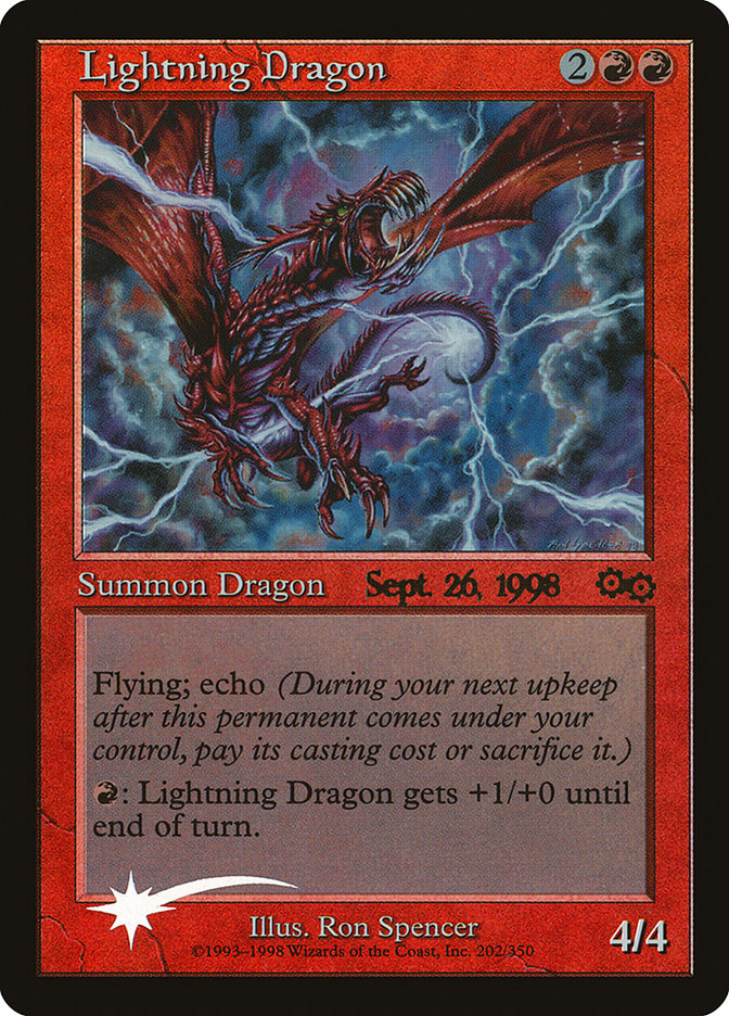 Lightning Dragon [Urza's Saga Promos] | Galaxy Games LLC