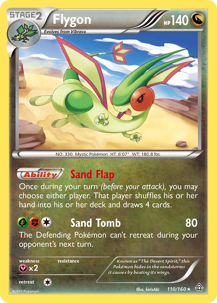 Flygon (110/160) (Cosmos Holo) (Blister Exclusive) [XY: Primal Clash] | Galaxy Games LLC