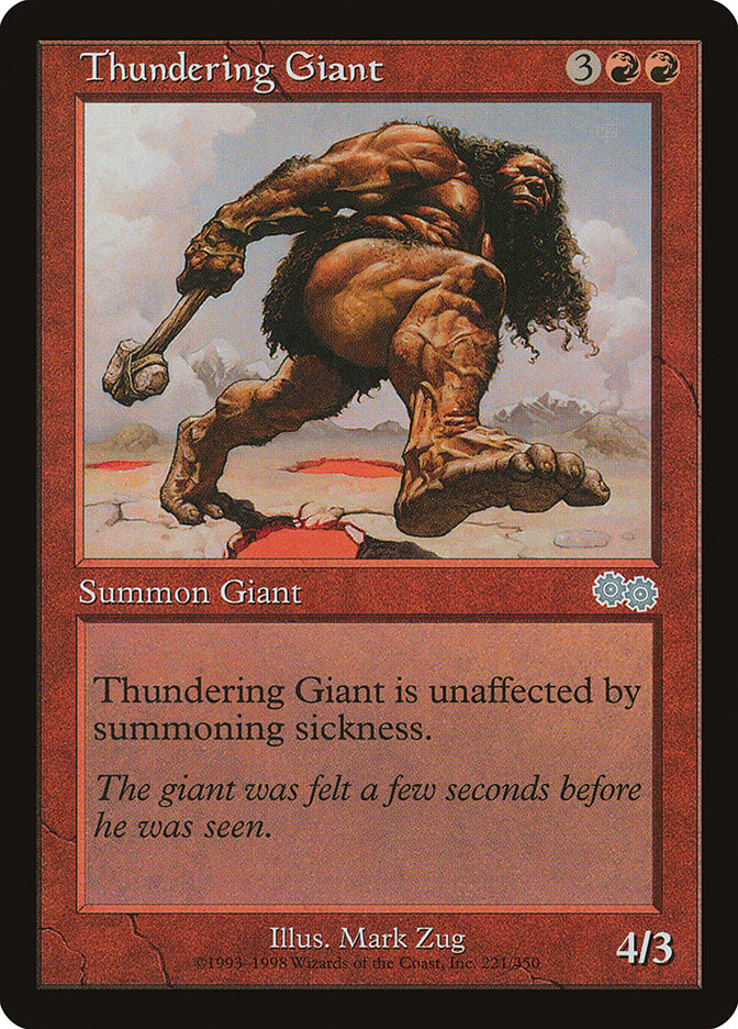 Thundering Giant [Urza's Saga] | Galaxy Games LLC