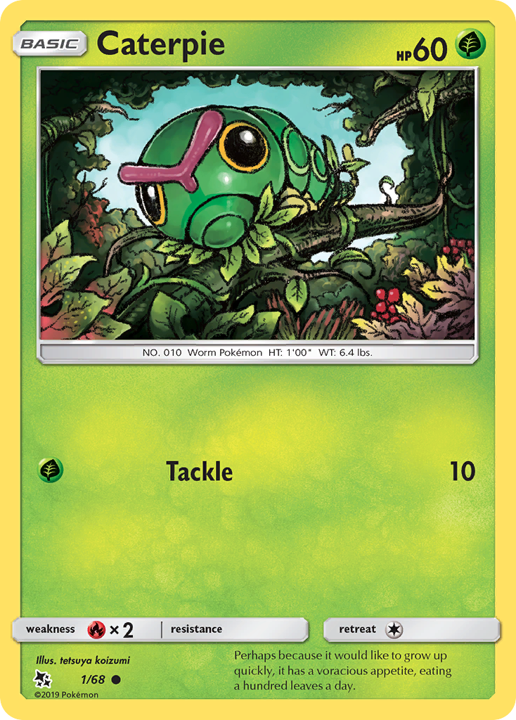 Caterpie (1/68) [Sun & Moon: Hidden Fates] | Galaxy Games LLC