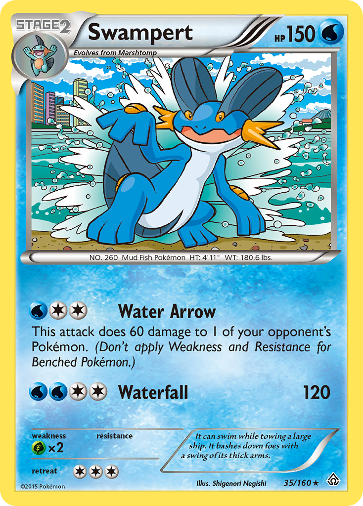 Swampert (35/160) [XY: Primal Clash] | Galaxy Games LLC