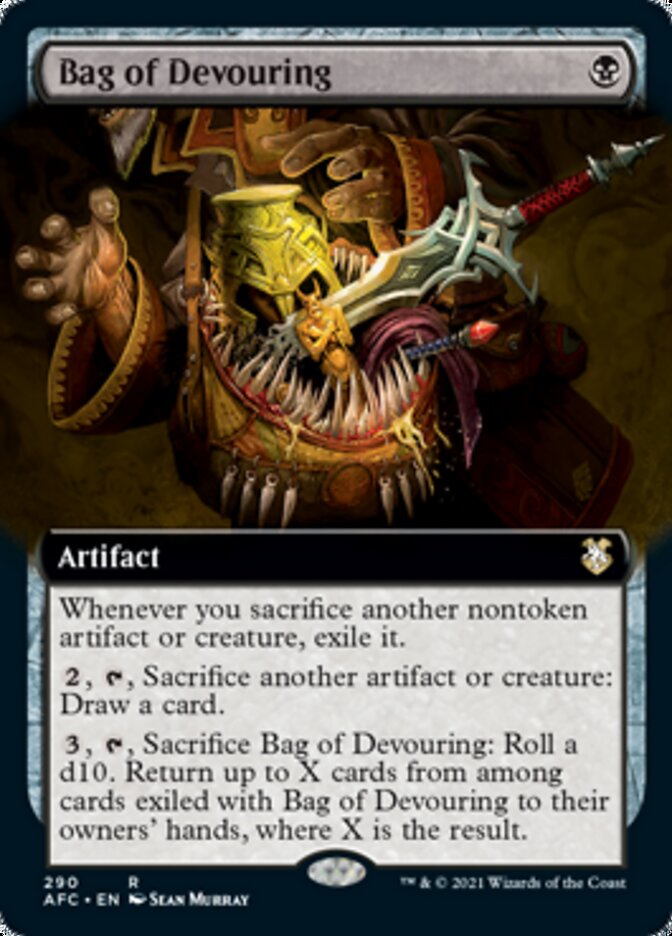 Bag of Devouring (Extended Art) [Dungeons & Dragons: Adventures in the Forgotten Realms Commander] | Galaxy Games LLC