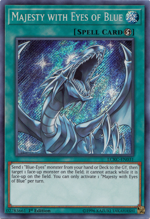 Majesty with Eyes of Blue [LCKC-EN031] Secret Rare | Galaxy Games LLC