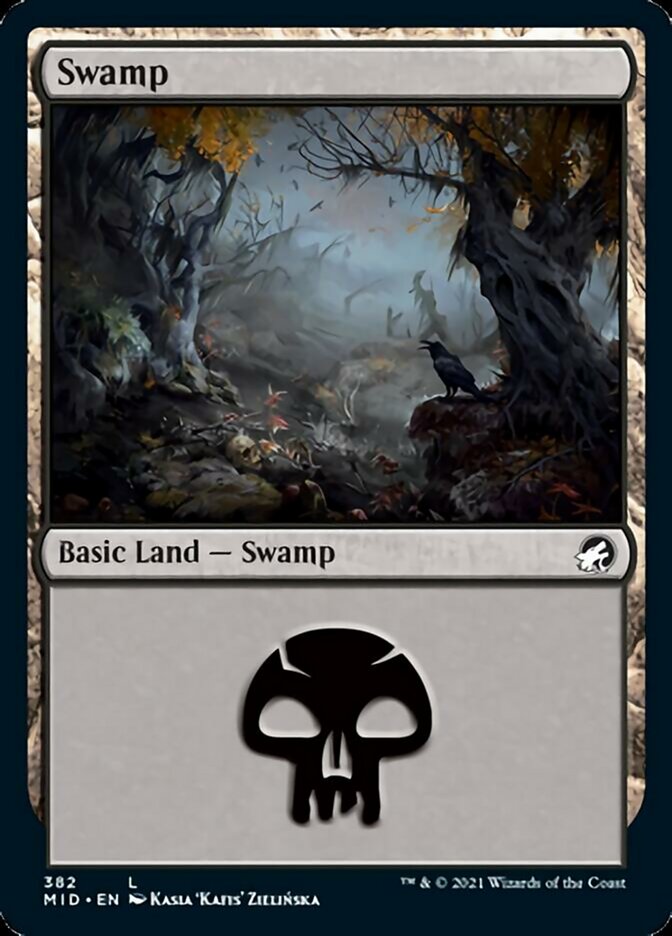 Swamp (382) [Innistrad: Midnight Hunt] | Galaxy Games LLC