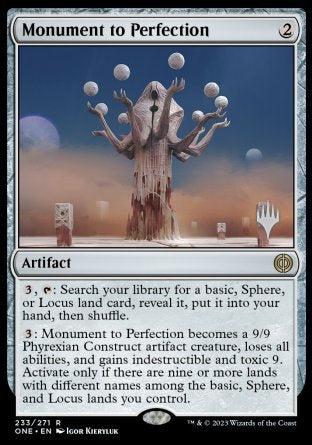 Monument to Perfection (Promo Pack) [Phyrexia: All Will Be One Promos] | Galaxy Games LLC
