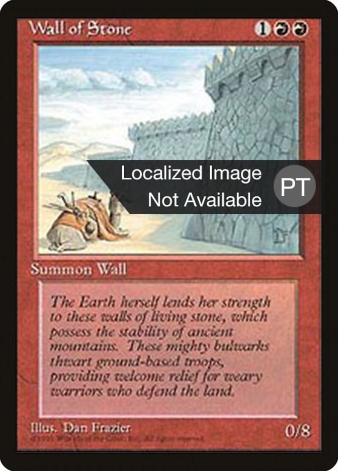 Wall of Stone [Fourth Edition (Foreign Black Border)] | Galaxy Games LLC