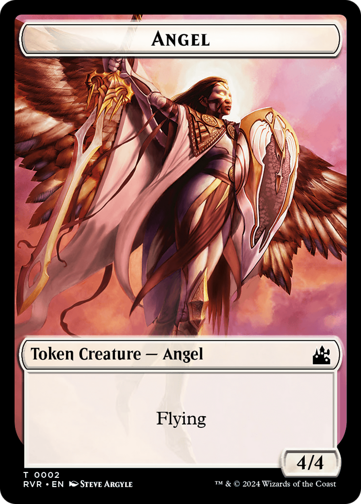 Angel Token (0002) [Ravnica Remastered Tokens] | Galaxy Games LLC