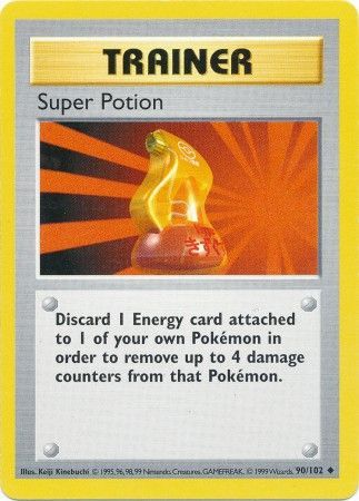 Super Potion (90/102) [Base Set Shadowless Unlimited] | Galaxy Games LLC