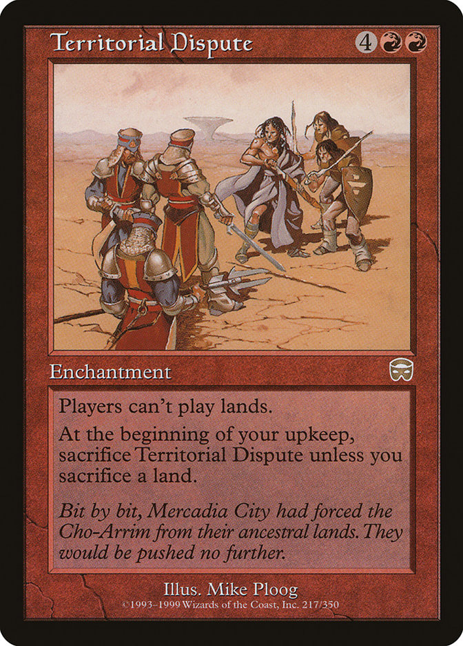 Territorial Dispute [Mercadian Masques] | Galaxy Games LLC