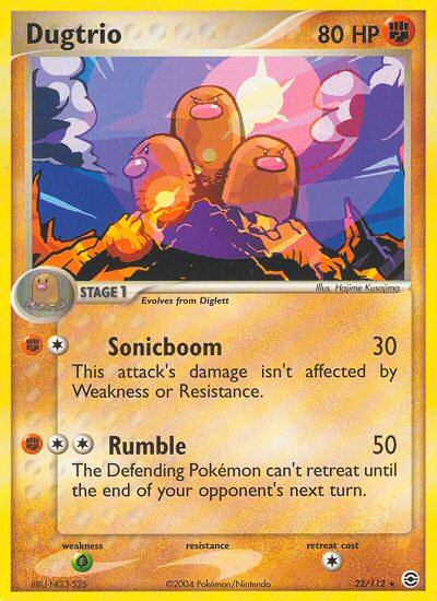 Dugtrio (22/112) [EX: FireRed & LeafGreen] | Galaxy Games LLC