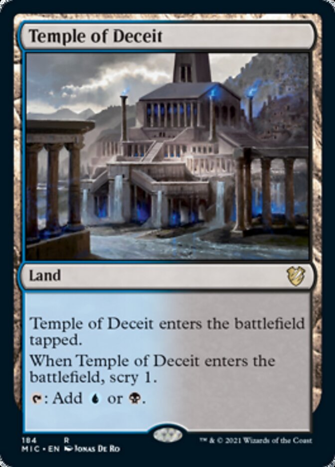 Temple of Deceit [Innistrad: Midnight Hunt Commander] | Galaxy Games LLC