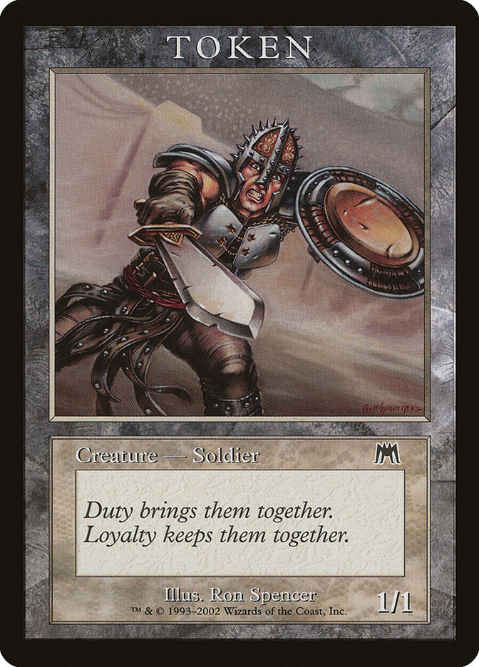 Soldier Token [Magic Player Rewards 2002] | Galaxy Games LLC