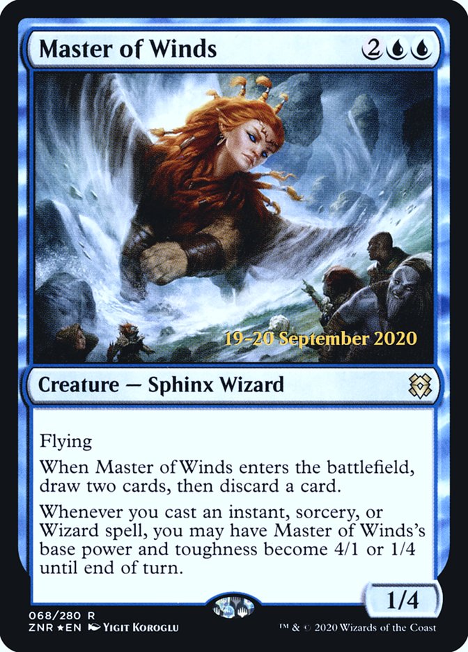 Master of Winds [Zendikar Rising Prerelease Promos] | Galaxy Games LLC
